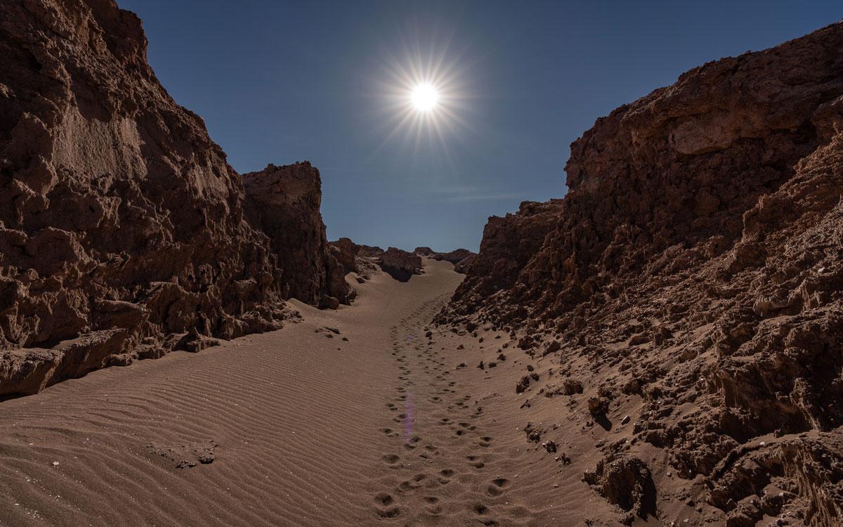 Zonsondergang Valle de la Luna