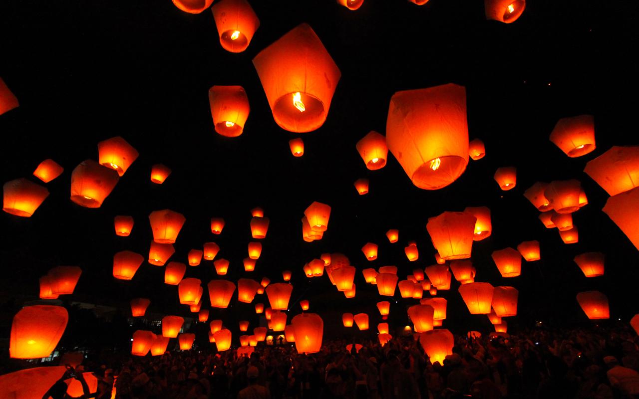 Vacation in February Lantern Festival Taiwan