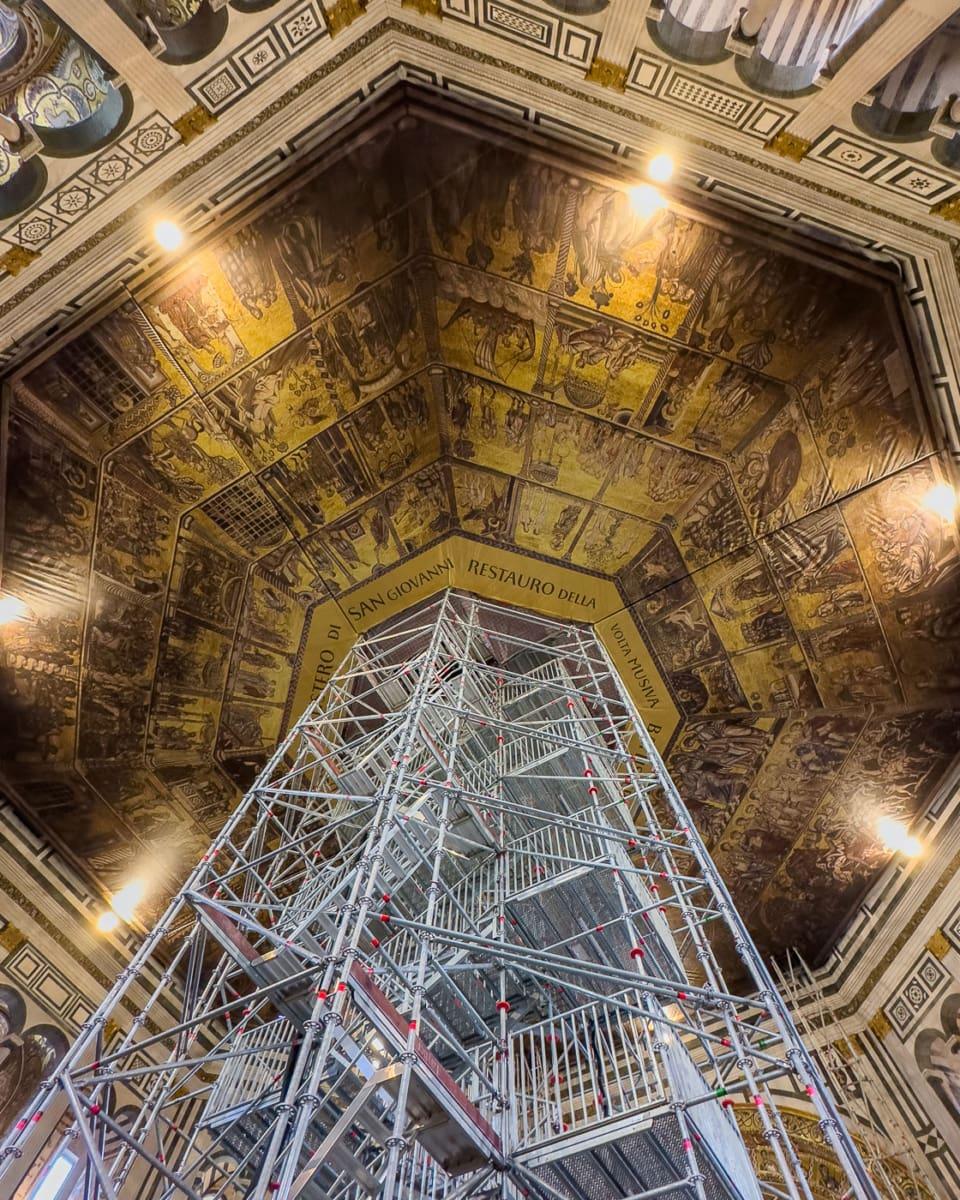 Inner dome of the Baptistery of the Duomo of Florence