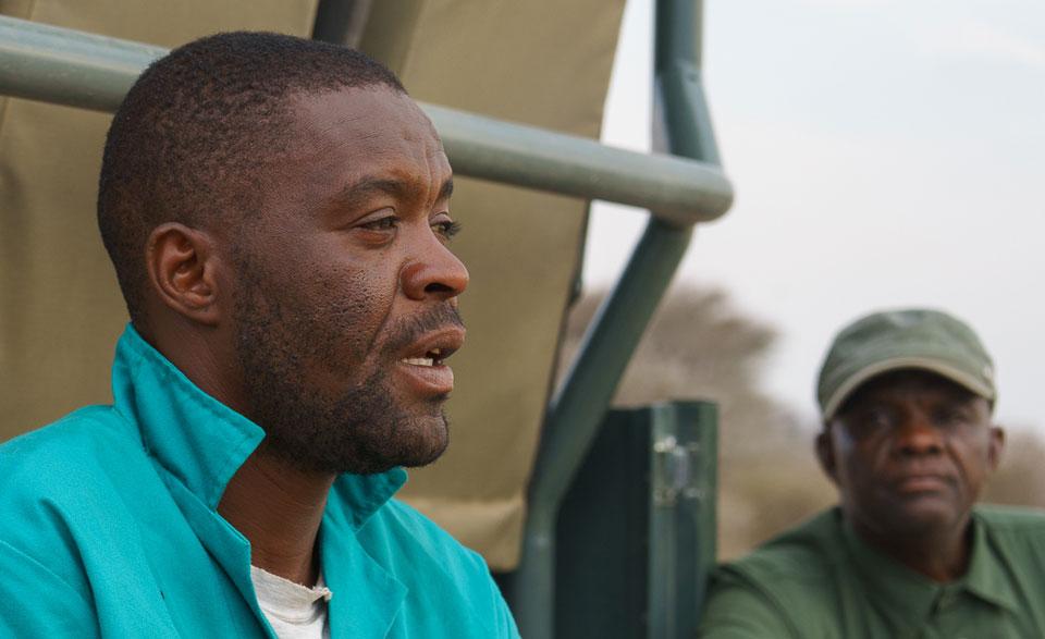 Guide lors du Rhino Drive Waterberg Wilderness Namibia