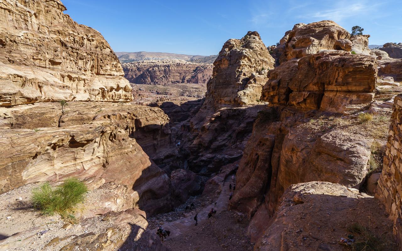 Petra, Jordanie, gorges