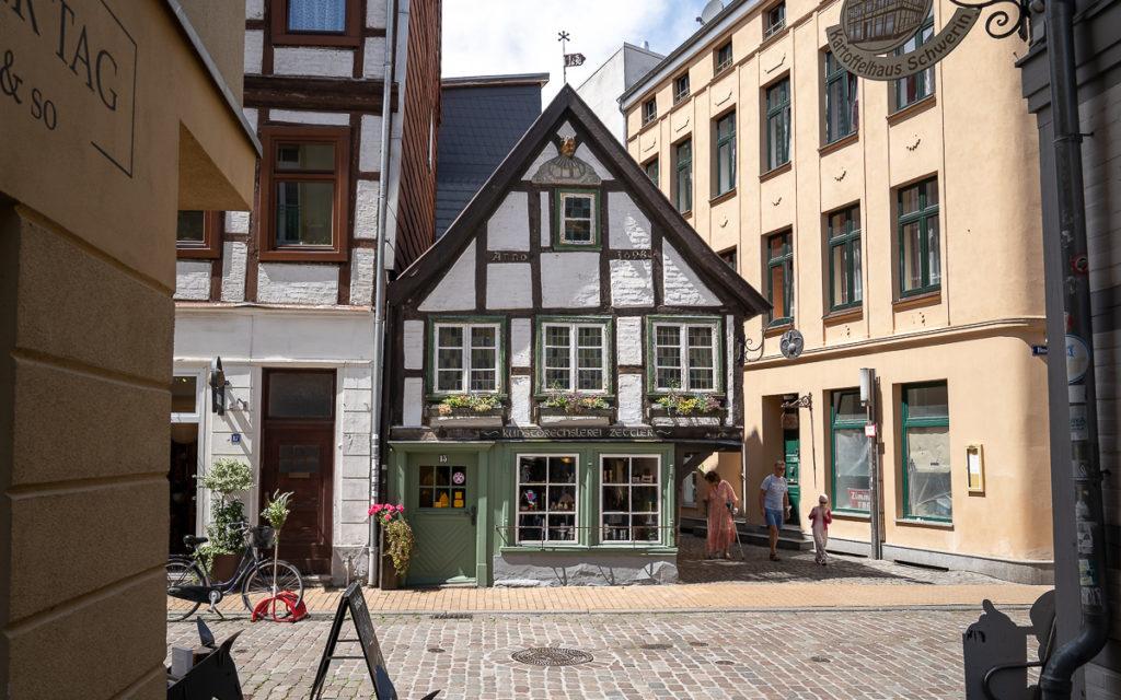 The oldest half-timbered house in Schwerin