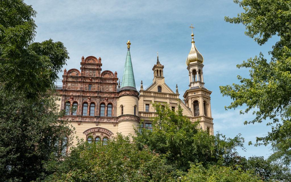 Schwerin Castle from the grotto.