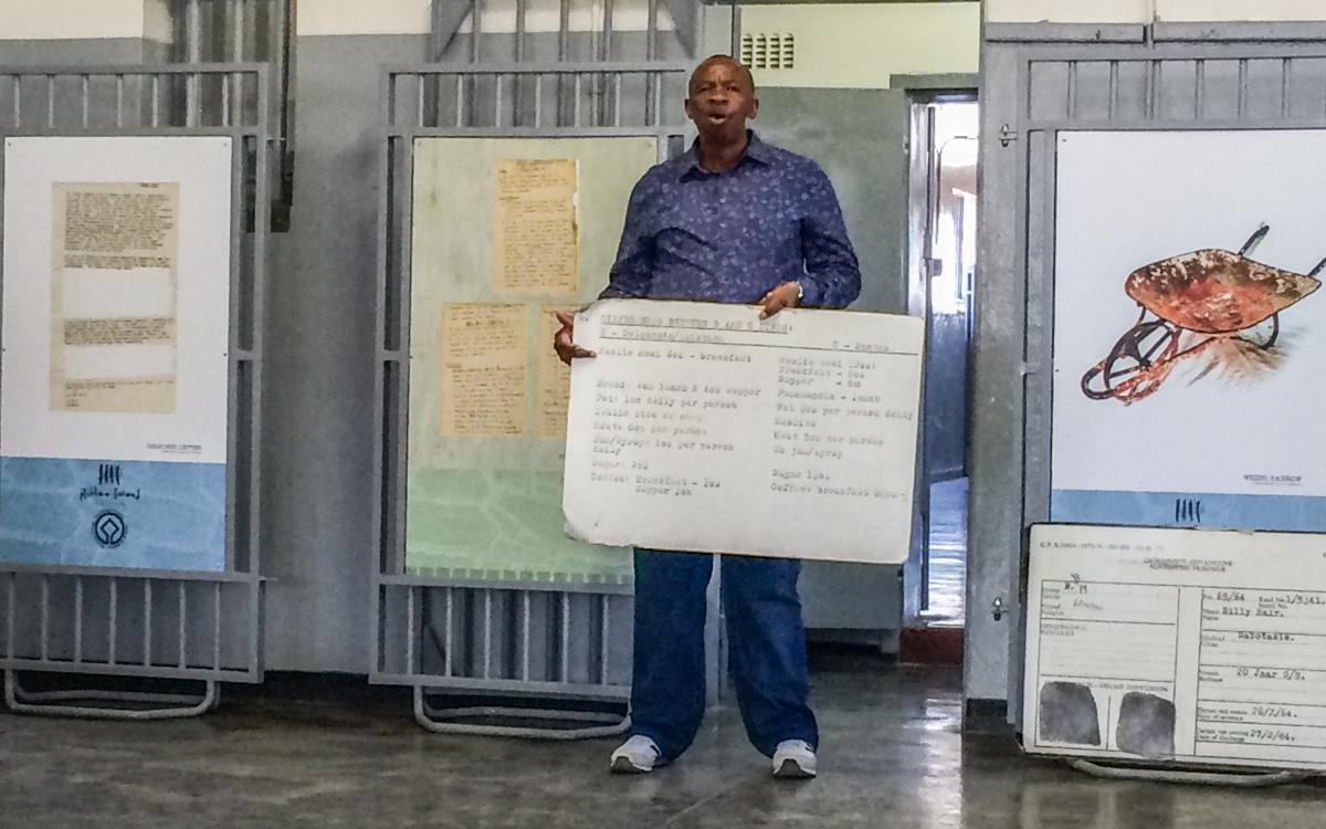 Visite de Robben Island : Sparks ancien détenu