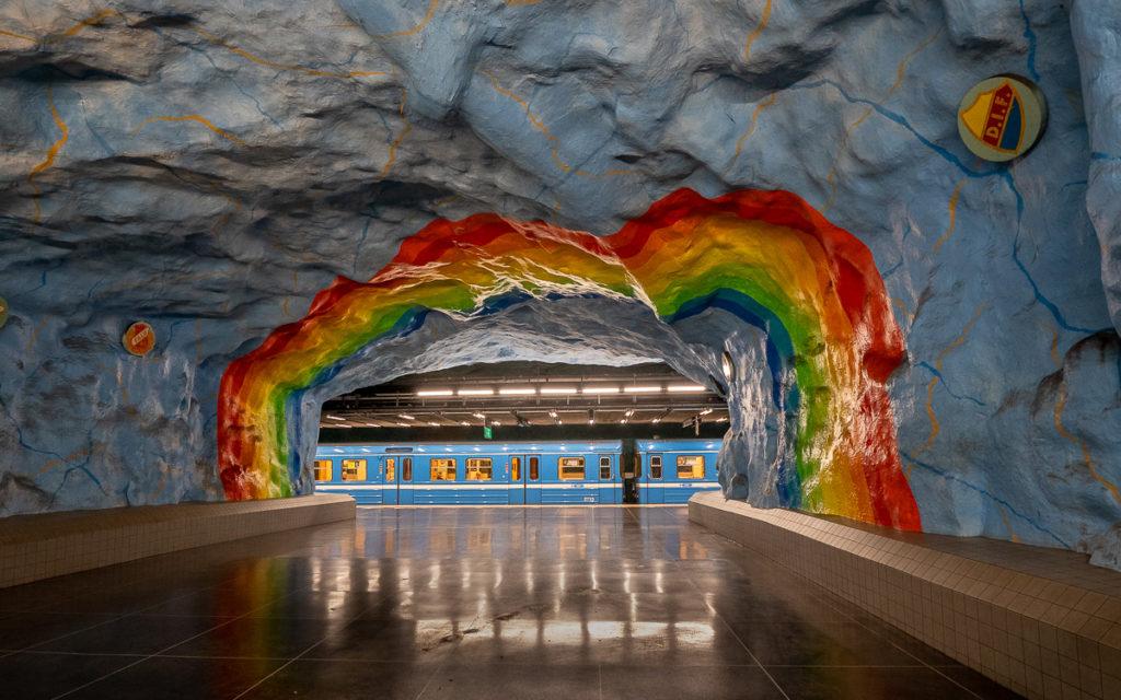 Art in the subway Stockholm
