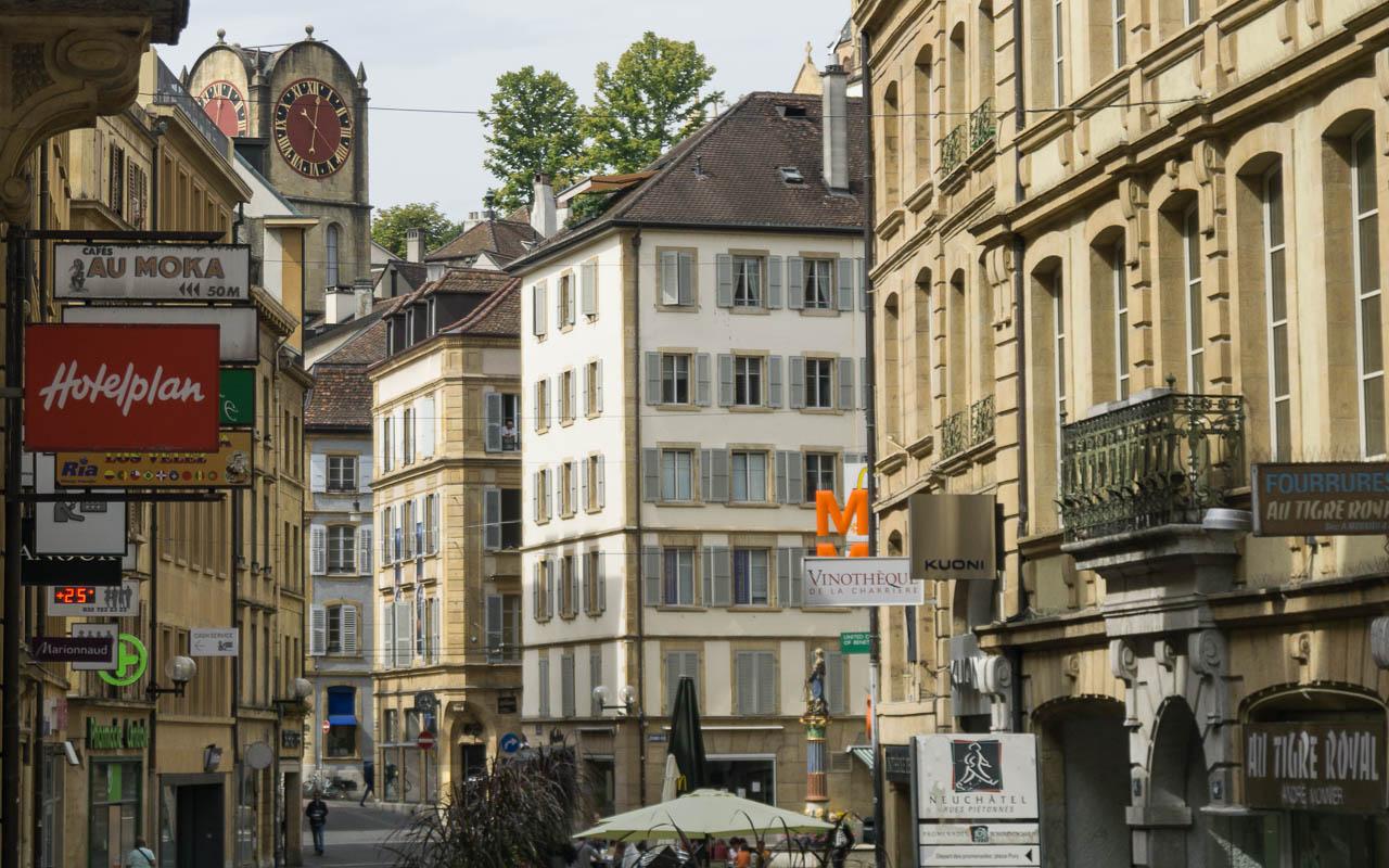 Neuchatel Attractions View of Old Town