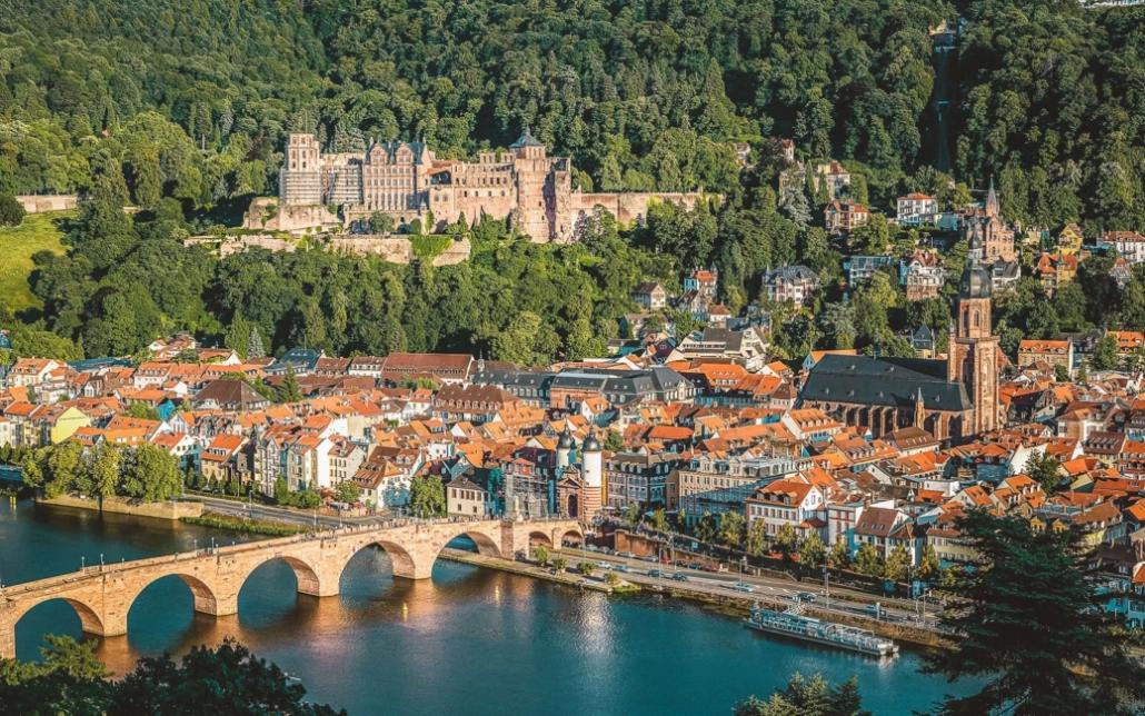 Heidelberg met kasteel Heidelberg