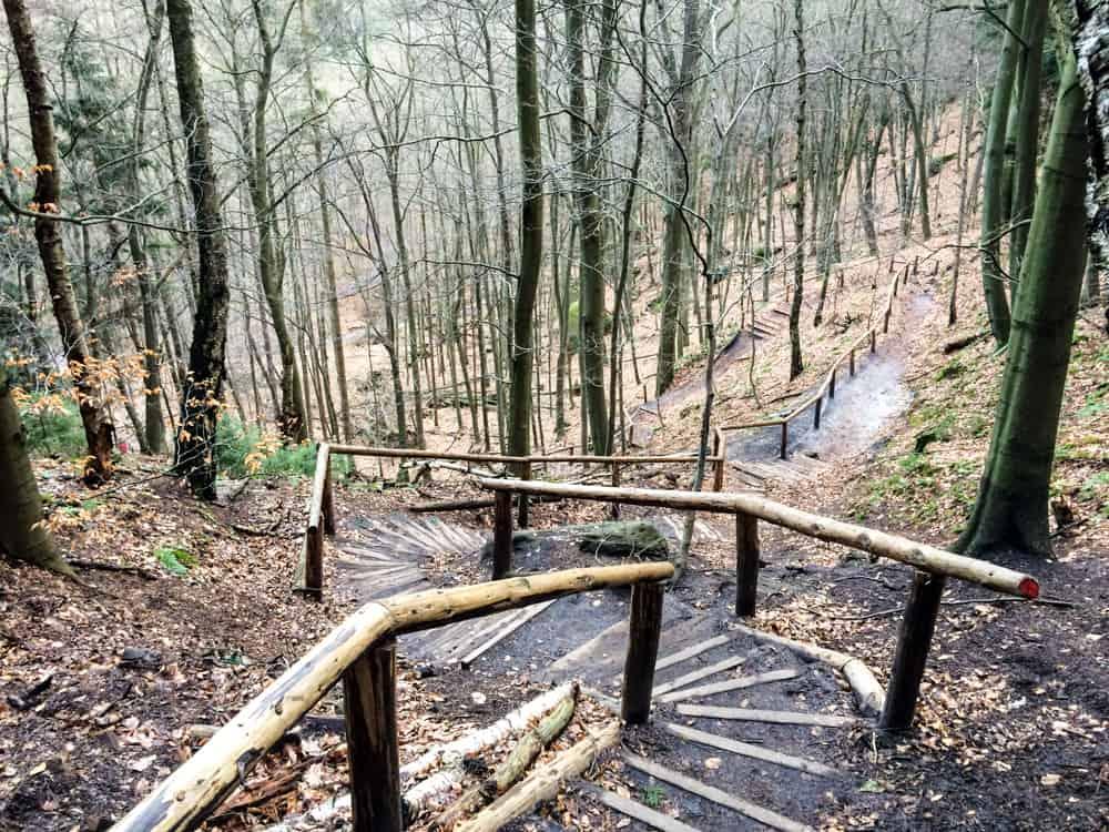Descent Hiking Saxon Switzerland