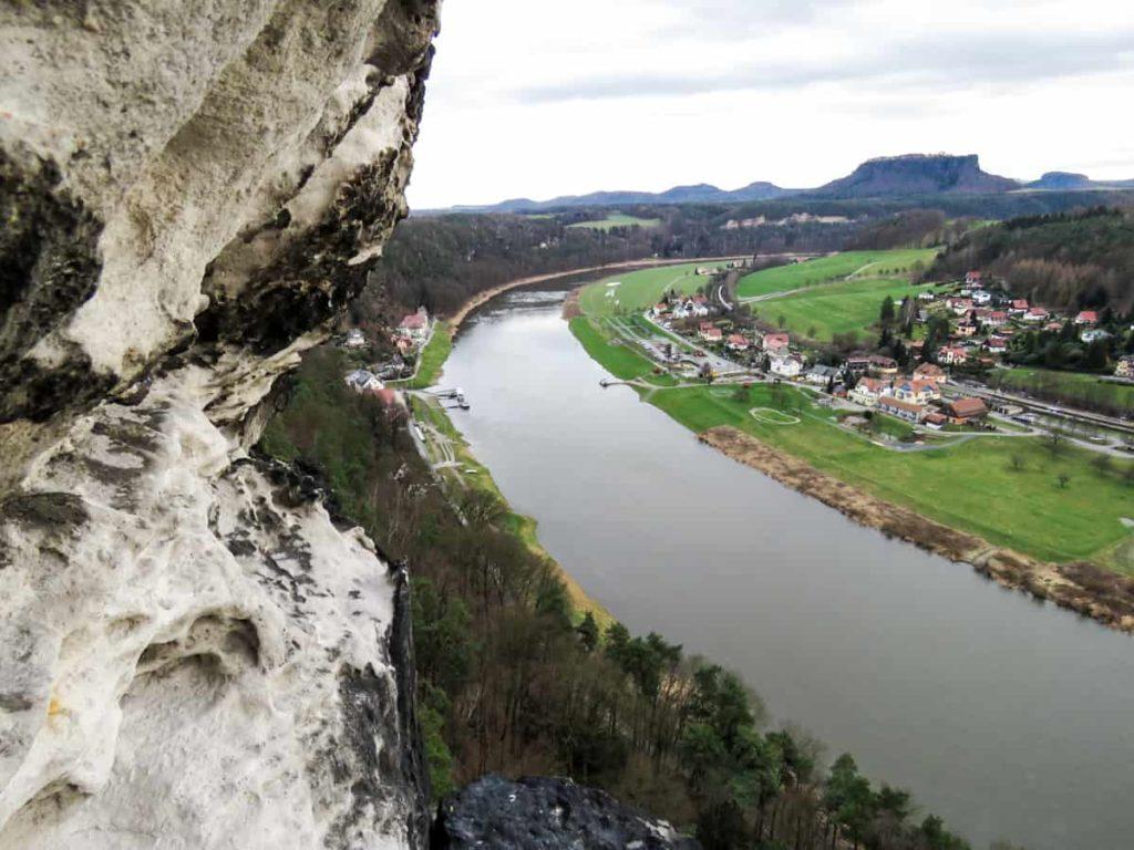 View of the Elbe in Saxon Switzerland