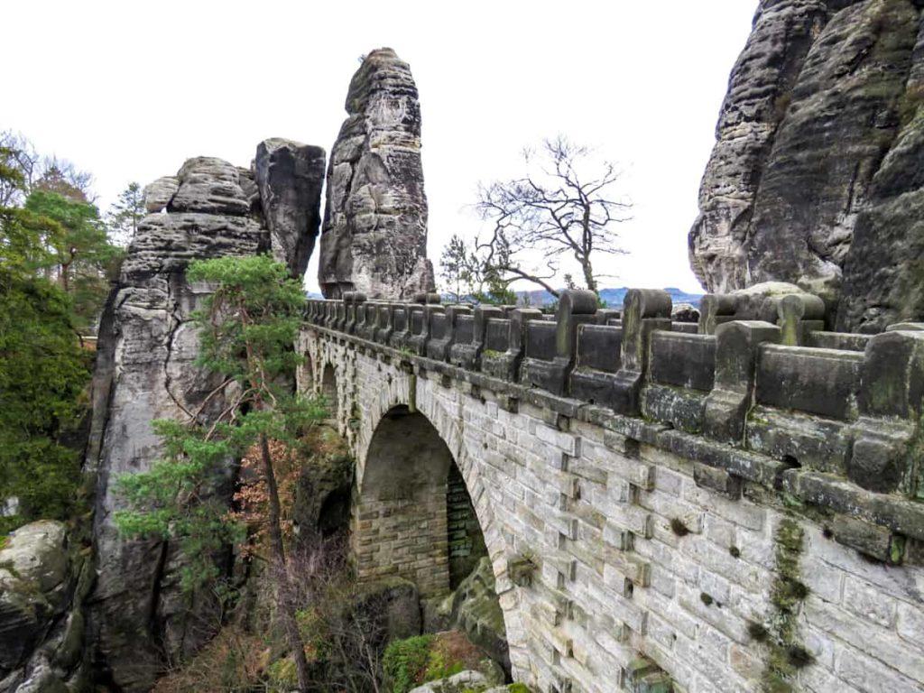 The famous Bastei Bridge