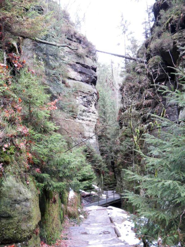 Hiking in the Schwedenlöcher in Saxon Switzerland