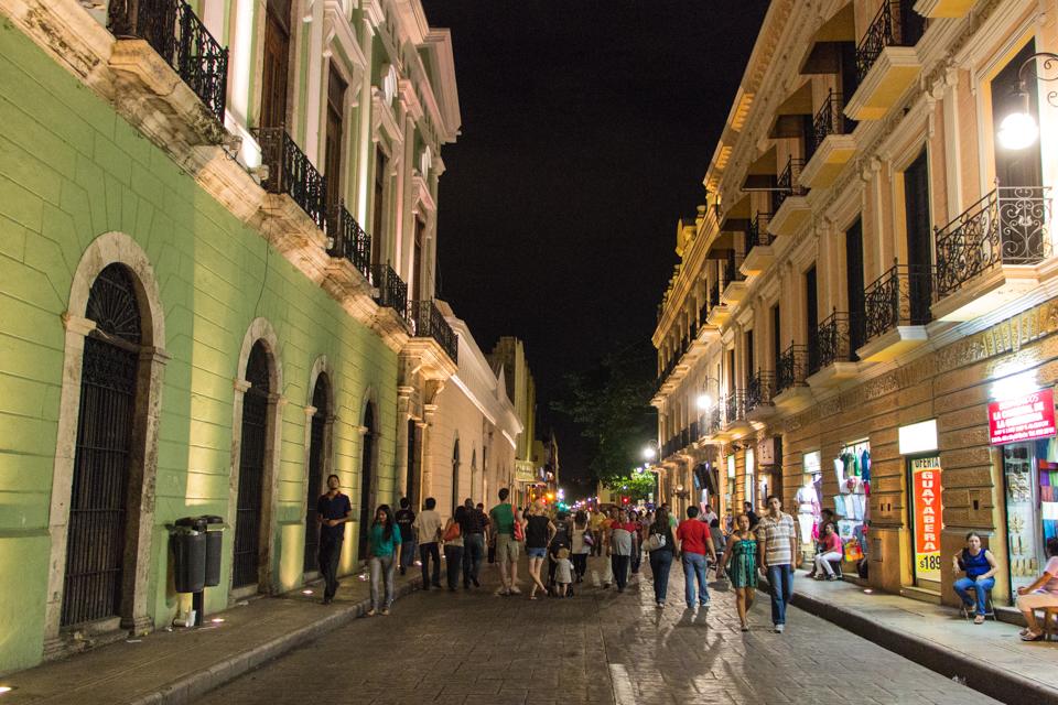 Main street of Merida