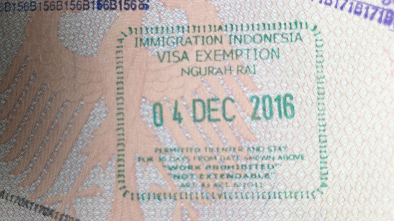 Free Visa on Arrival for 30 days stay (not extendable)