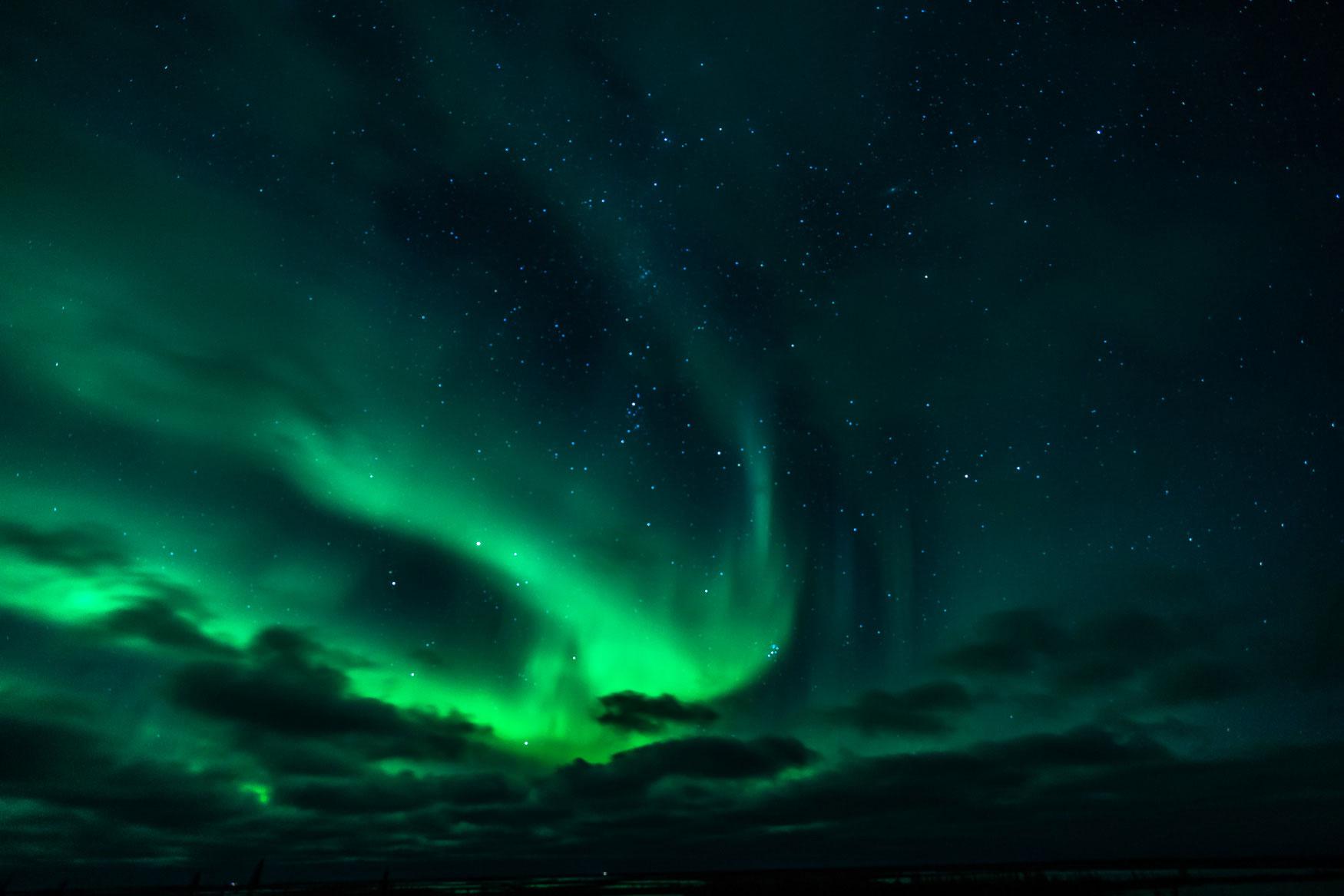 Voir les aurores boréales à Churchill Canada
