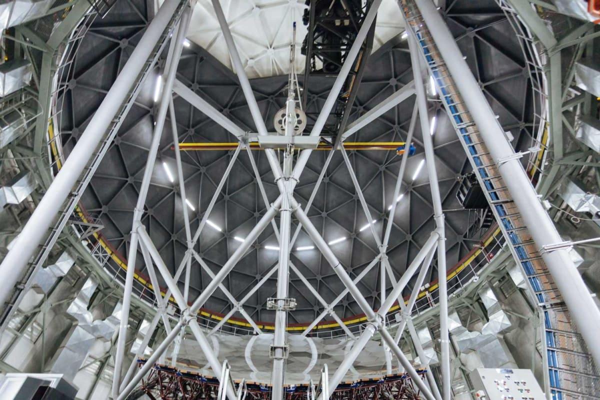 Inside the SALT Telescope in Sutherland, South Africa
