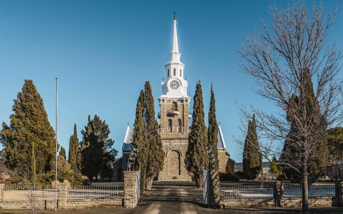Église à Sutherland Afrique du Sud
