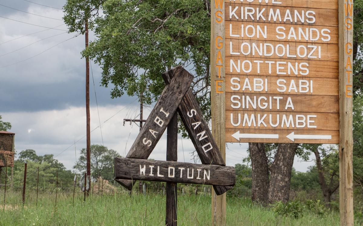 The entrance of Sabi Sands Game Reserve - which also includes Sabi Sabi