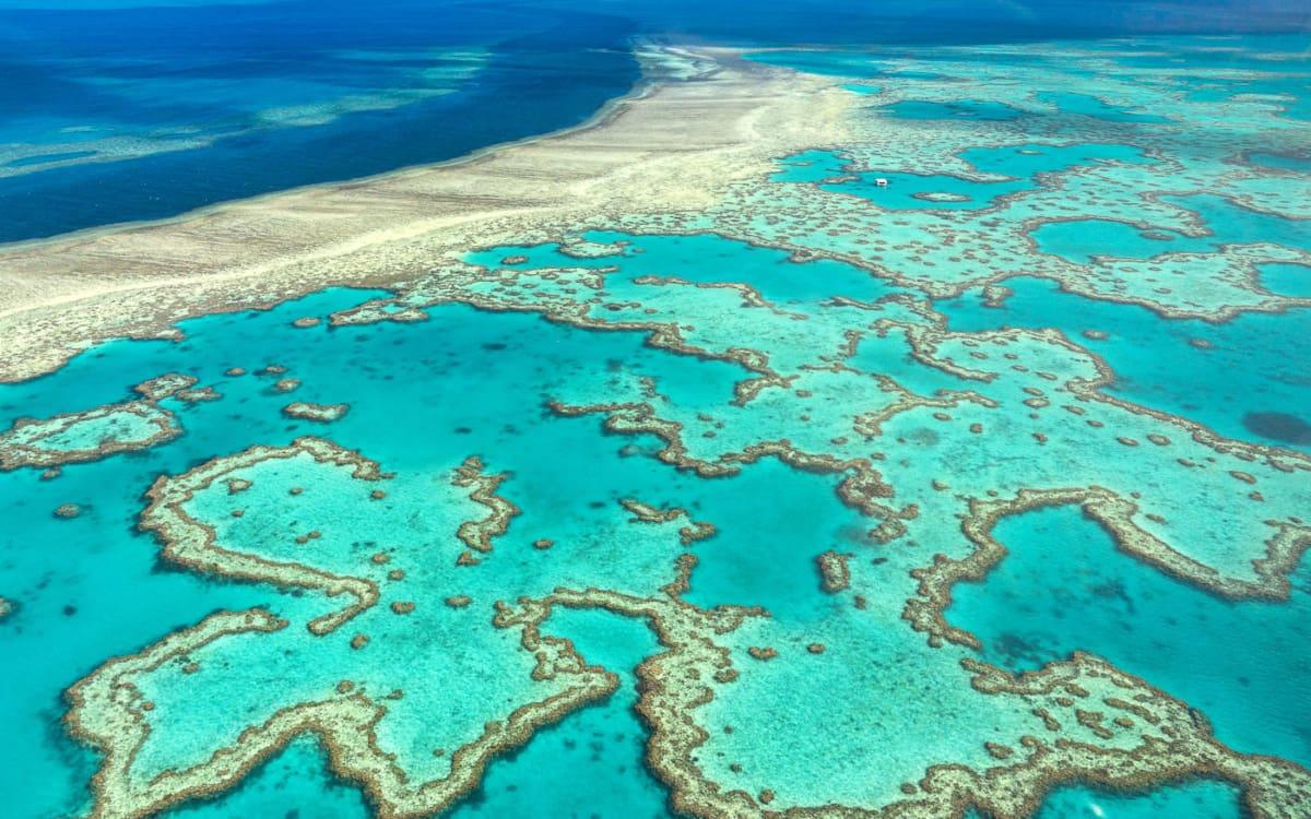 Great Barrier Reef rondvlucht Whitsundays