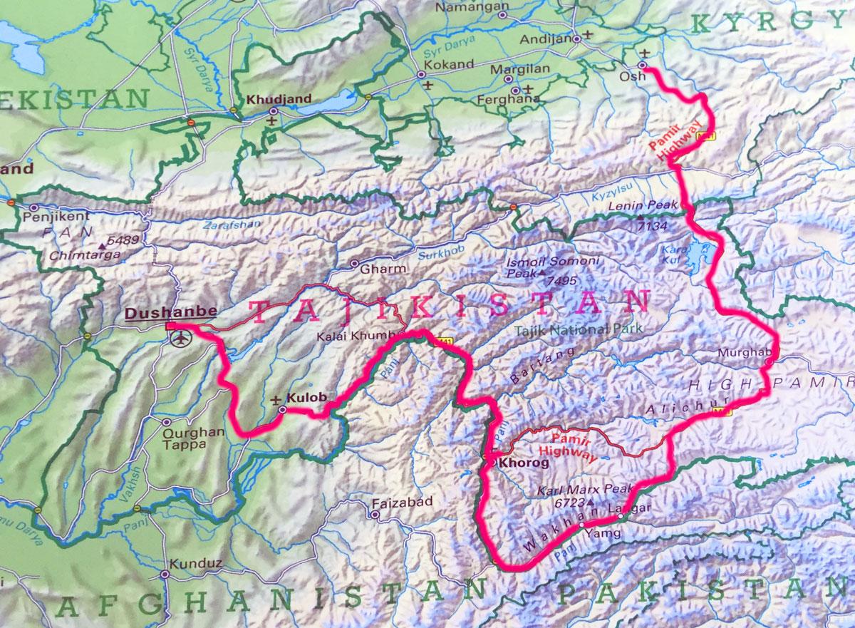 Route Pamir Highway