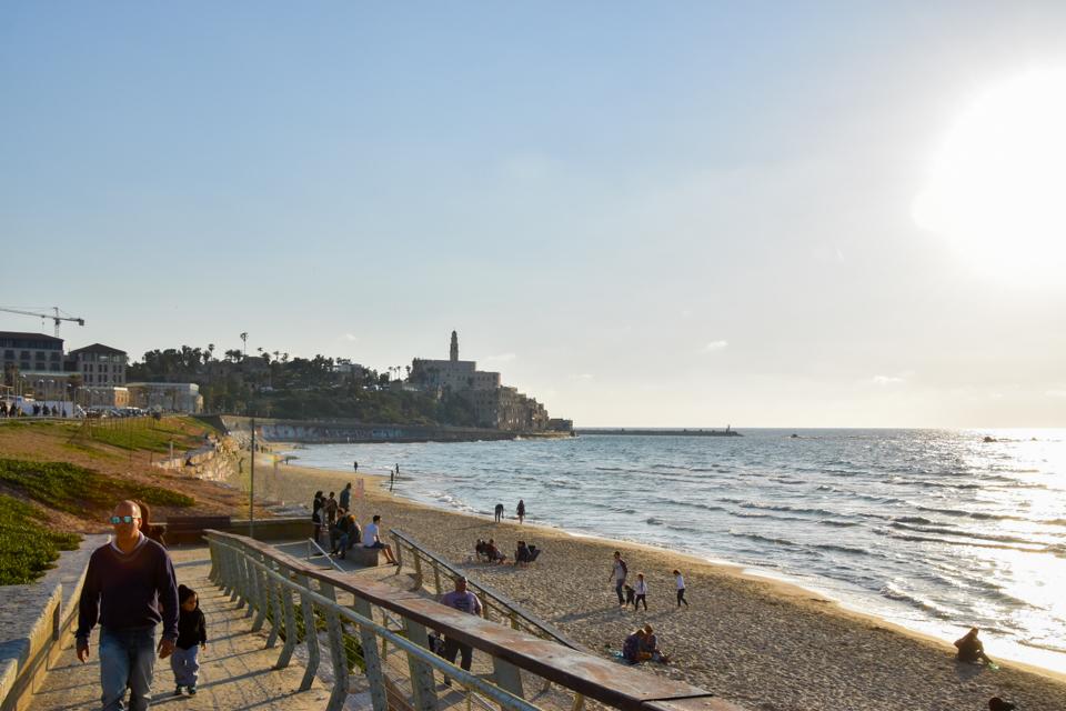 Beach promenade in Tel Aviv