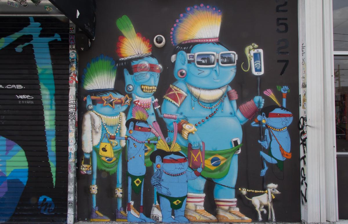 Miami bezienswaardigheden Wynwood streetart cranio indianers