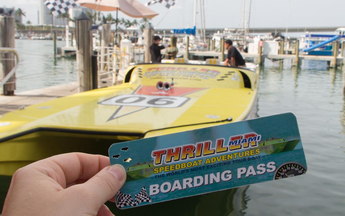 Miami speedboat stadstour