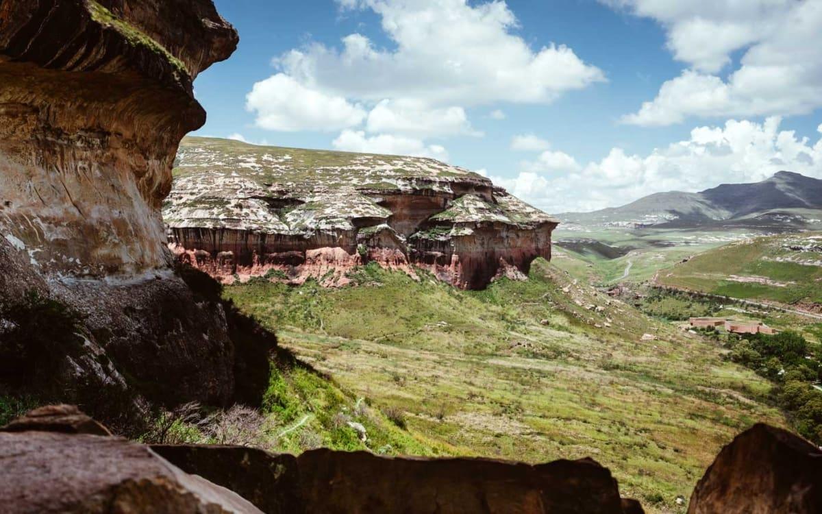 Golden Gate Highlands Nationalpark vue depuis Brandwag Buttress