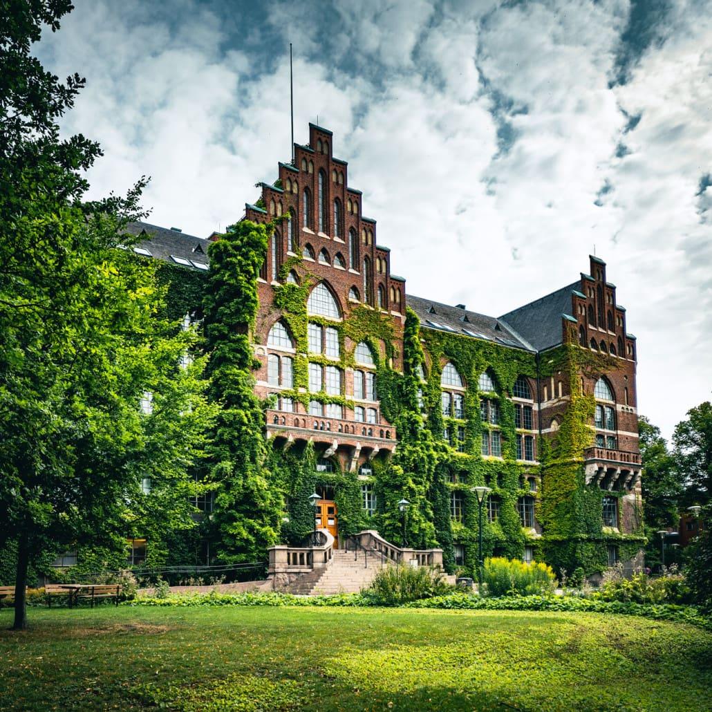 The university in Lund reminds of Harry Potter