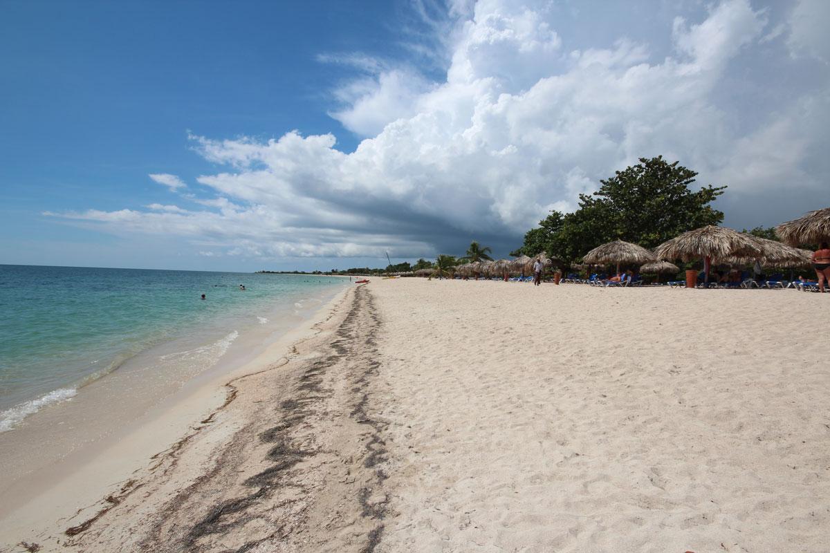 The beach at Playa Ancón in Trinidad, Cuba