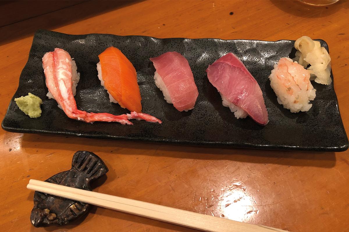 Nigiri Sushi met vis