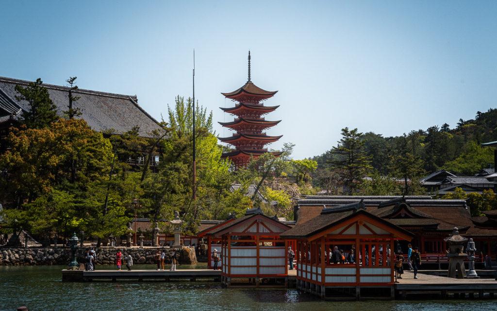 Vijf verdiepingen pagode Miyajima Japan