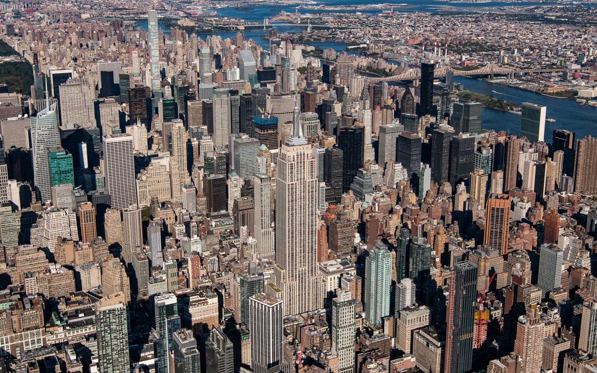 Helicopter flight Manhattan