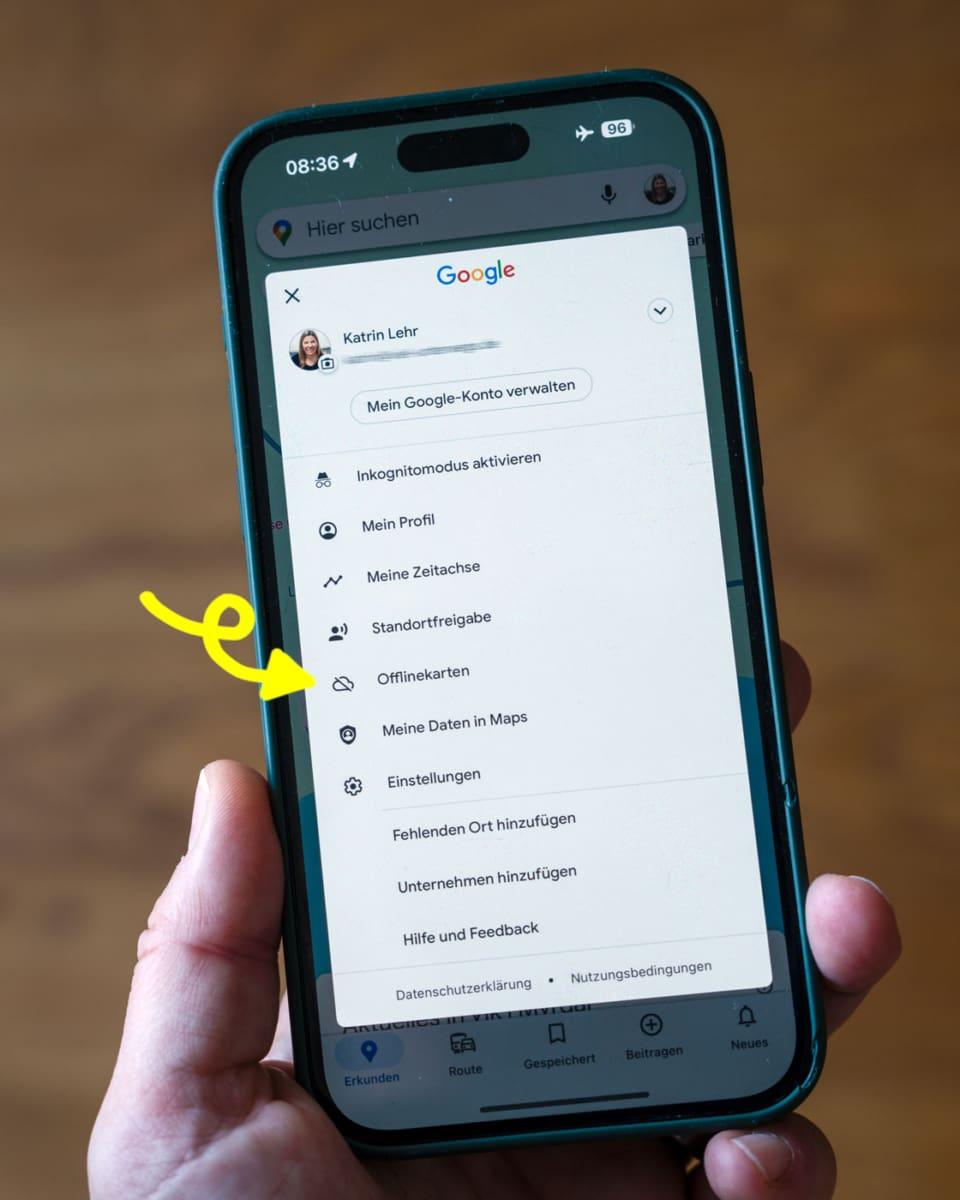 Saving offline maps Google Maps guide