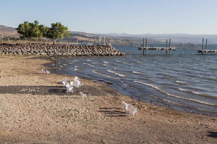 The "beach" of the Kibbutz at the Sea of Galilee