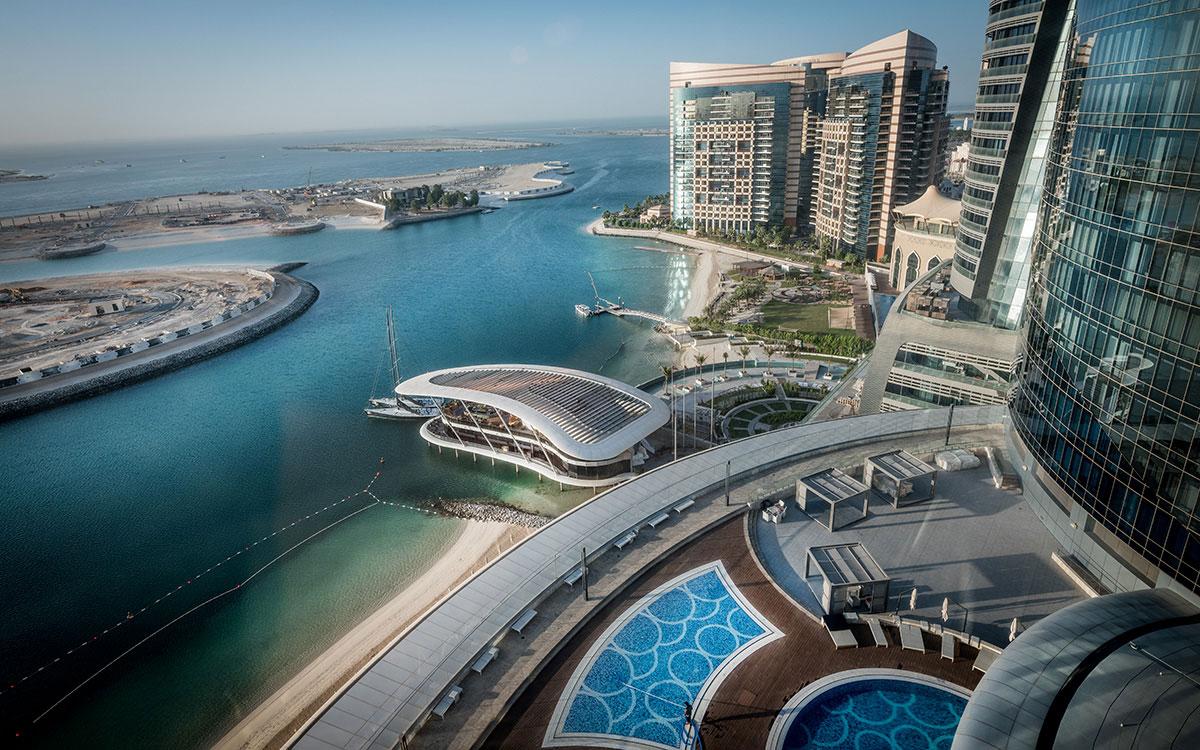 Vue depuis la chambre à Jumeirah at Etihad Towers Abou Dhabi