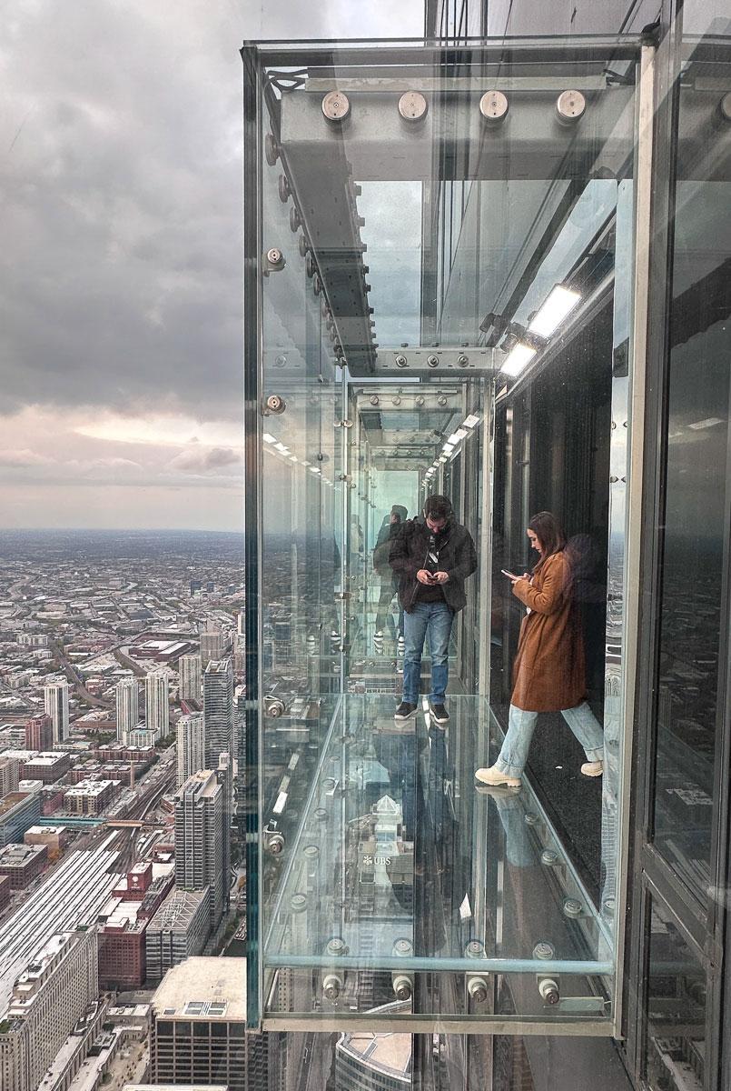 Skydeck Glaskasten in Chicago - een echt hoogtepunt voor ons