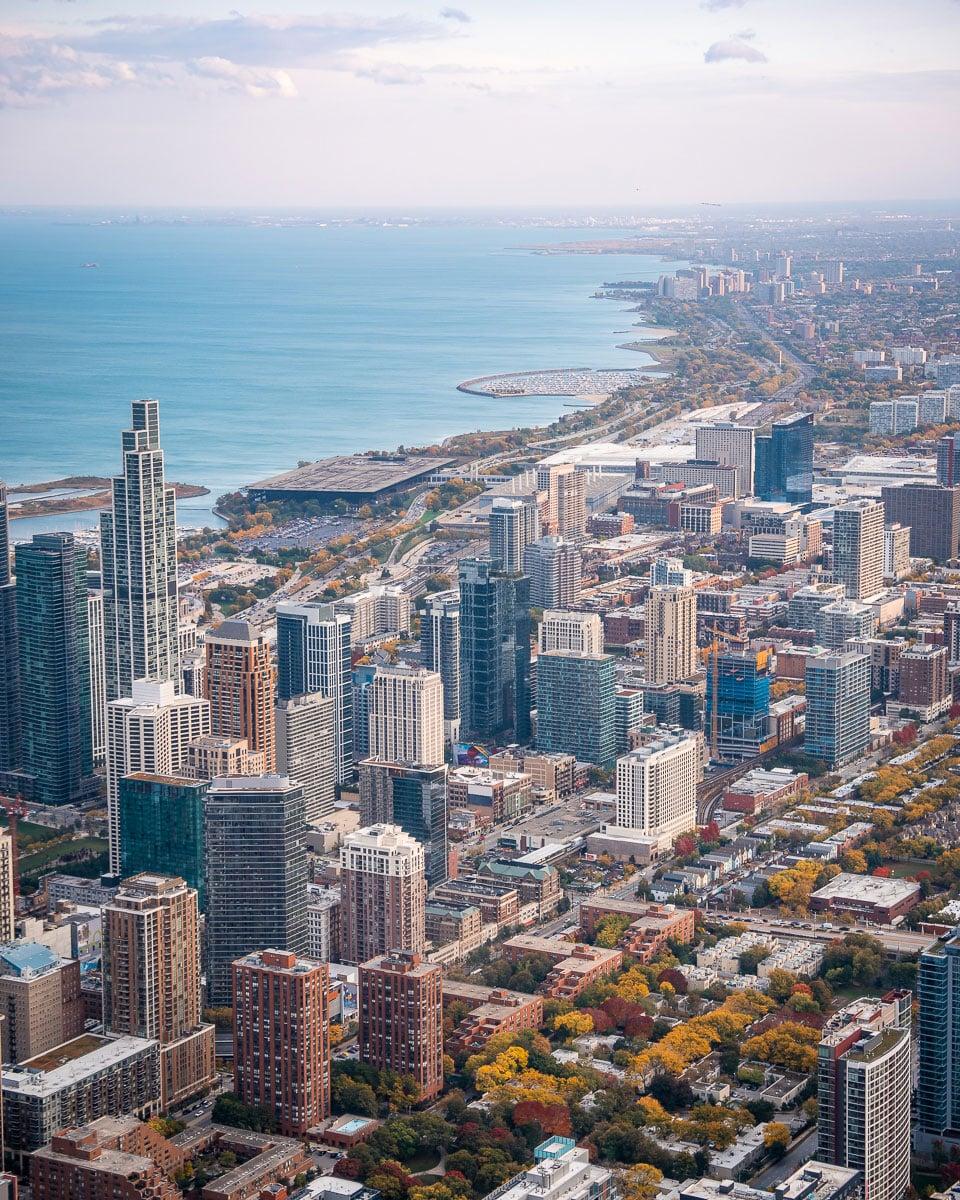 Skydeck Chicago uitzicht