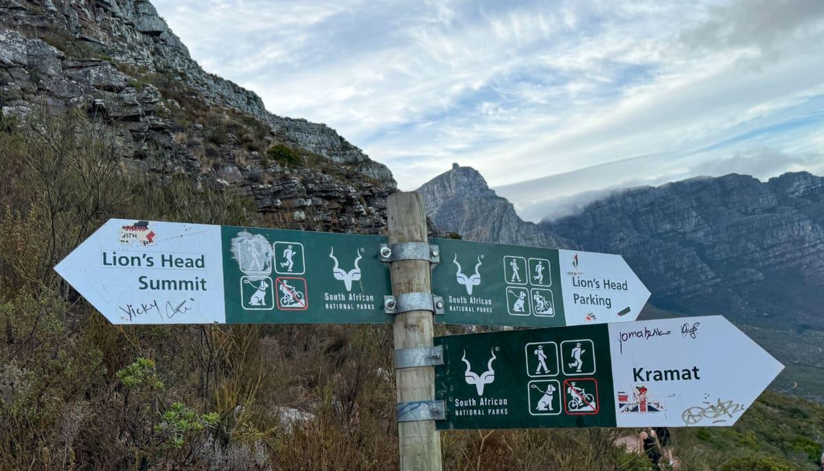 Signs to the Lion's Head Summit