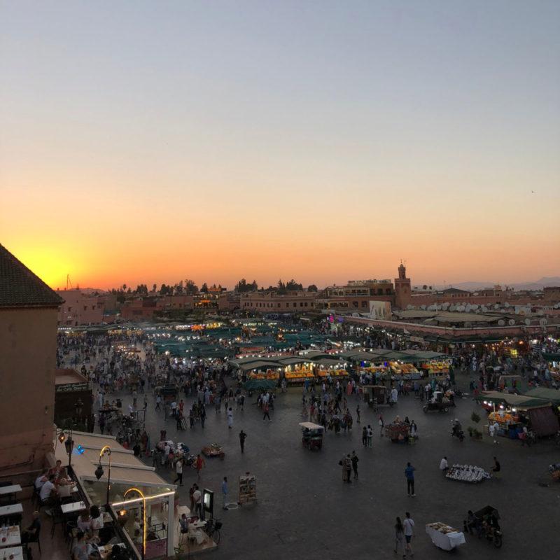 Jemaa-El-Fna Marrakech in Morocco