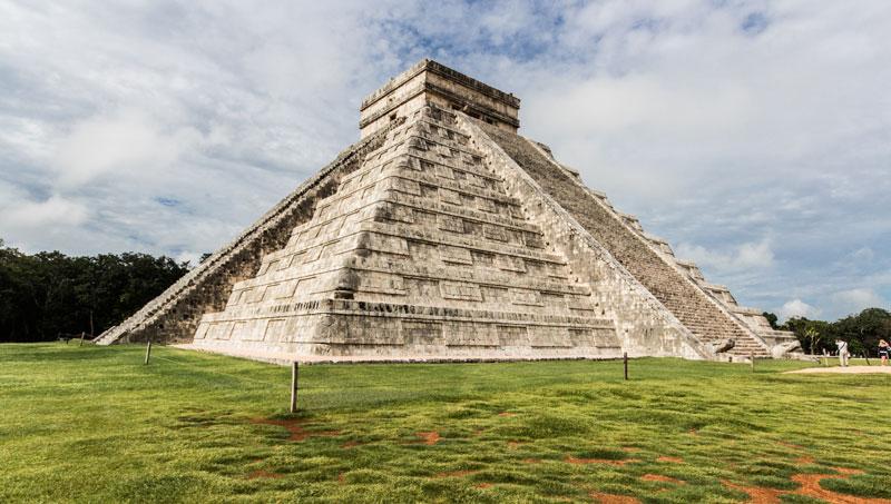 Chichen Itza at 'El Castillo' (Kukulkan Pyramid)