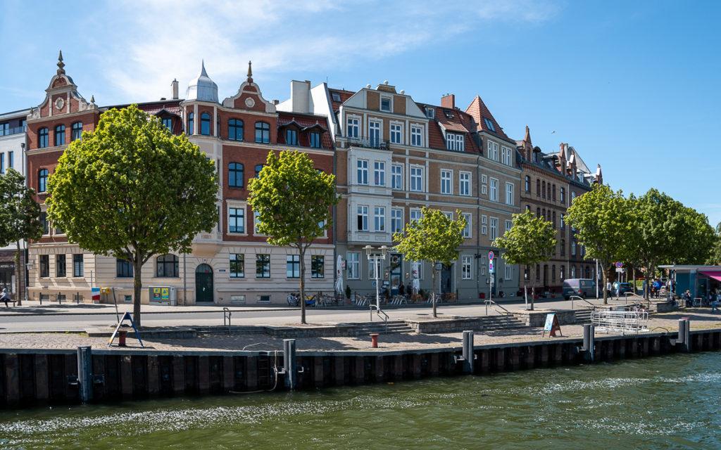 Beautiful building facades in Stralsund