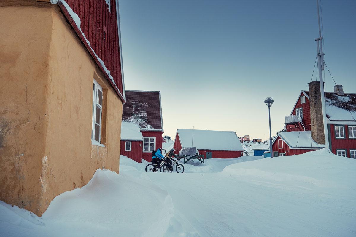 Sisimiut Groenland in de winter
