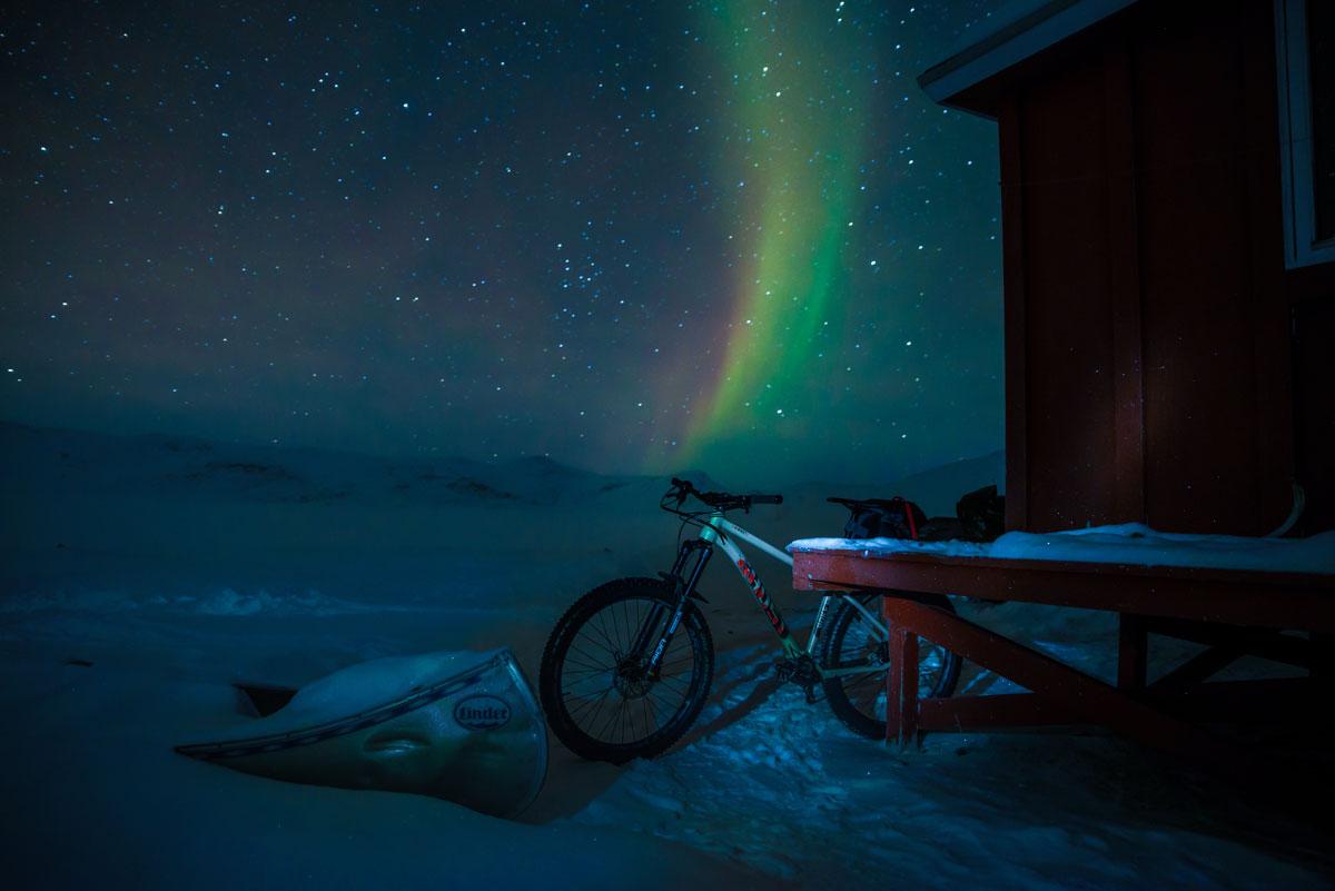 Dansende Noorderlichten Arctic Circle Trail.