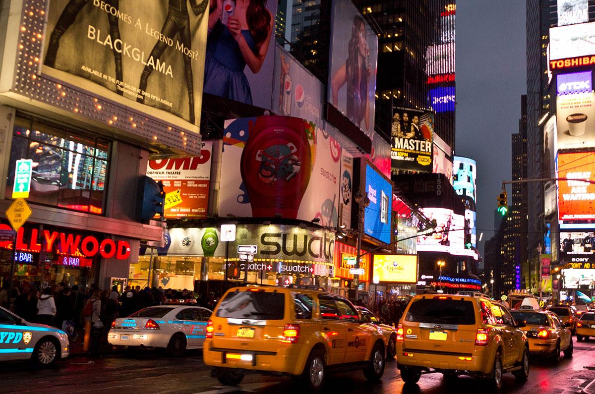 Travel report New York Times Square attractions