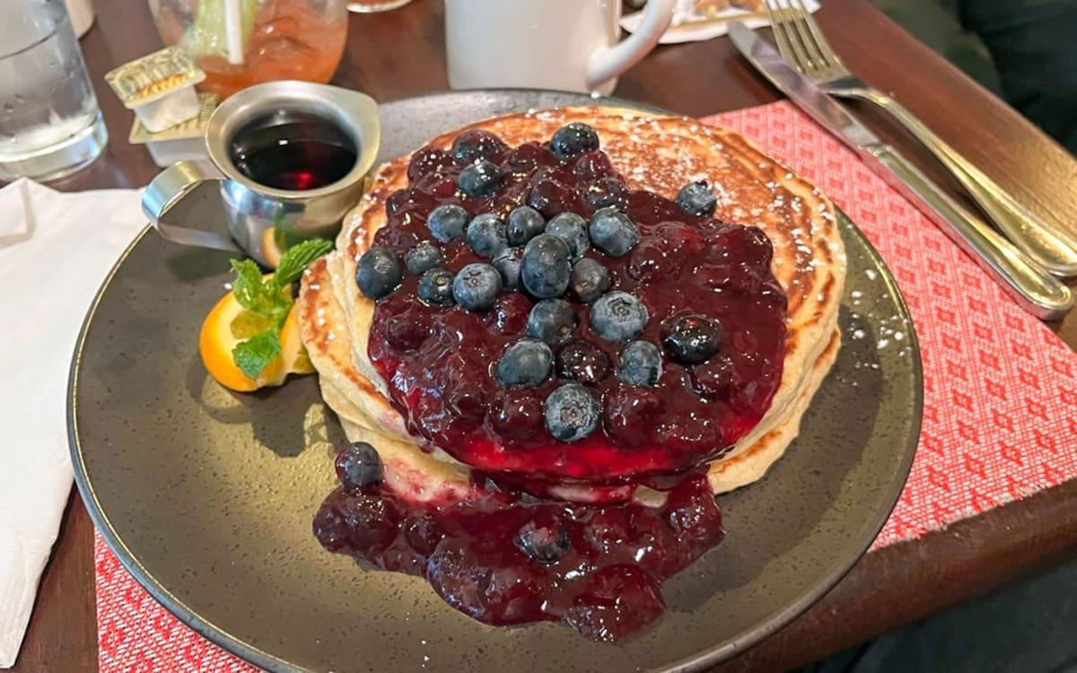 Massive pancakes are available at Penelope. Definitely share.