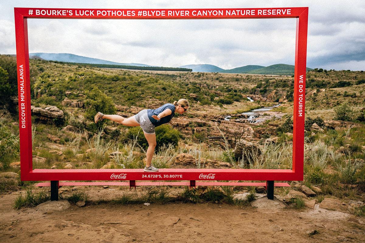 Vue Bourke's Luck Potholes Panorama Route en Afrique du Sud
