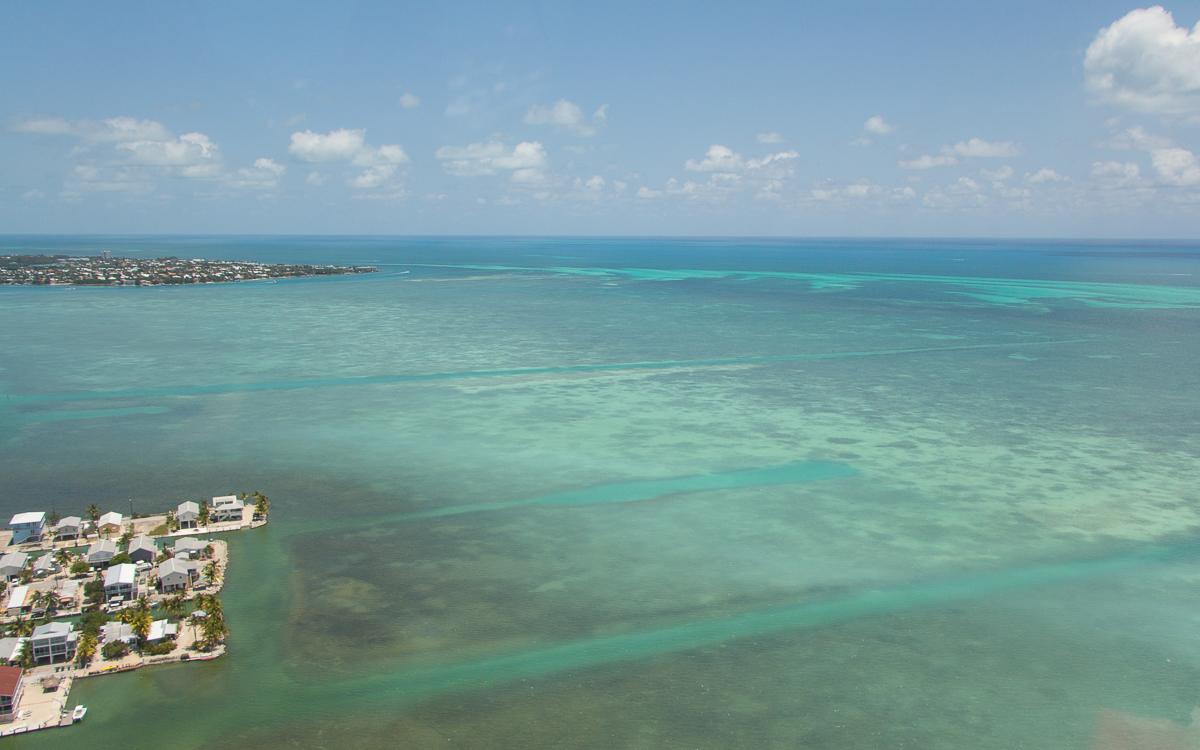 Drive from Miami to Key West: Helicopter flight in Marathon over Florida Keys