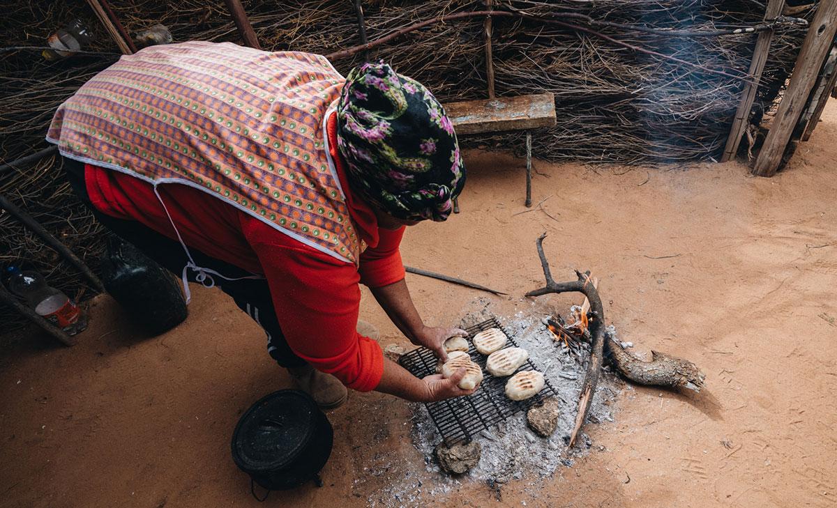 "Roosterkoek" - petits pains frais de Oom Koos Bushman