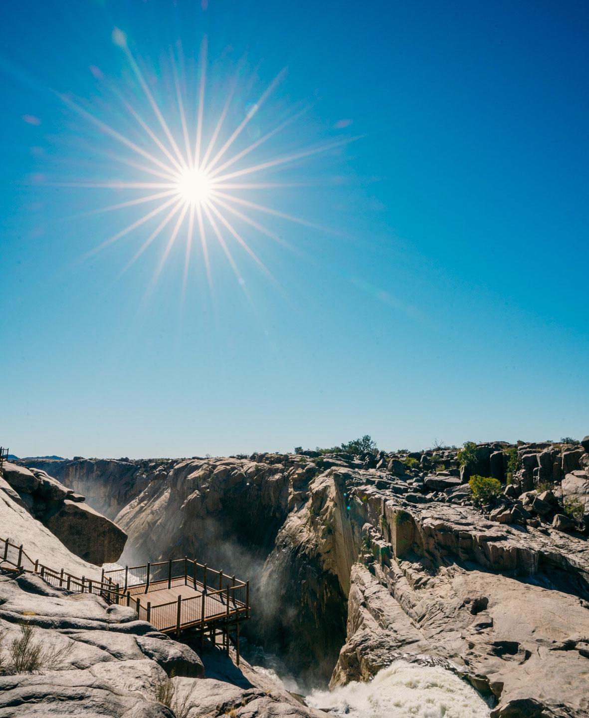 Point de vue au parc national d'Augrabies Falls
