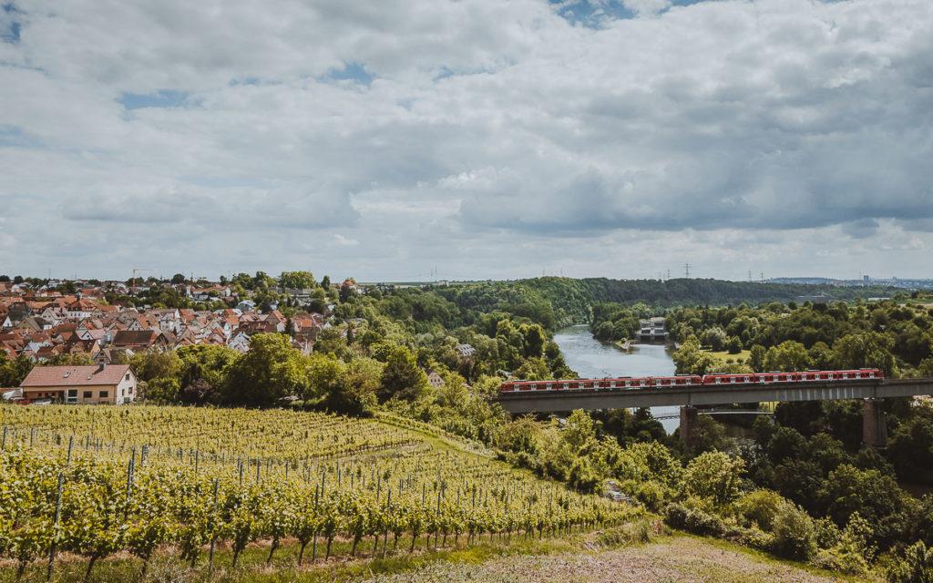 Vue panoramique de Marbach am Neckar